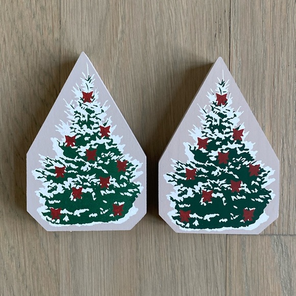Christmas Spruce - Set of 2 - Cat's Meow Village - Picture 2 of 4